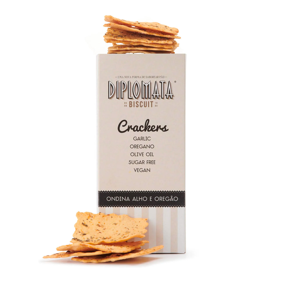 Crackers Diplomata Ondina Alho e Oregãos (Vegan) - 125g